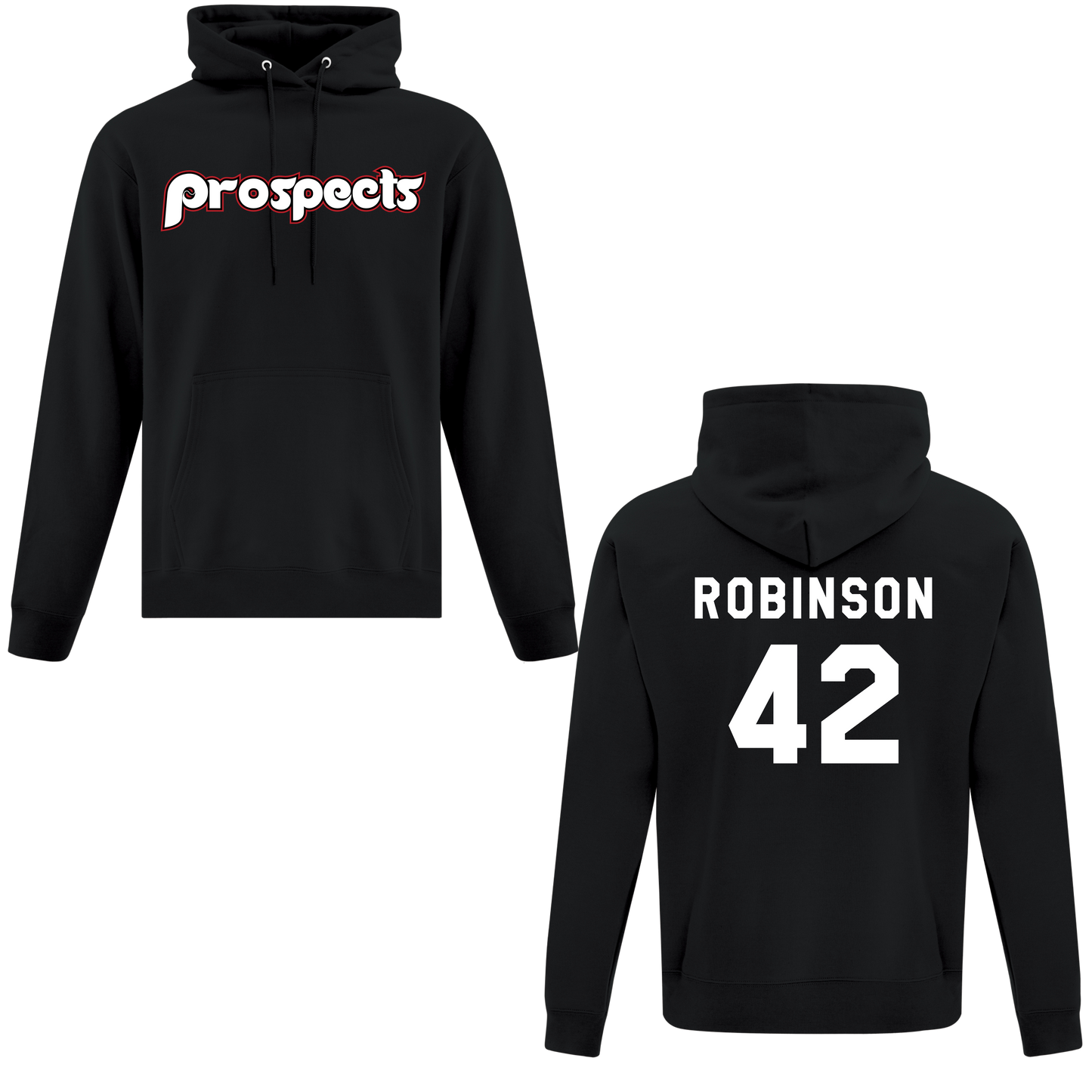 Prospects Midweight Cotton/Poly Hoodie w/ Name + Number Option