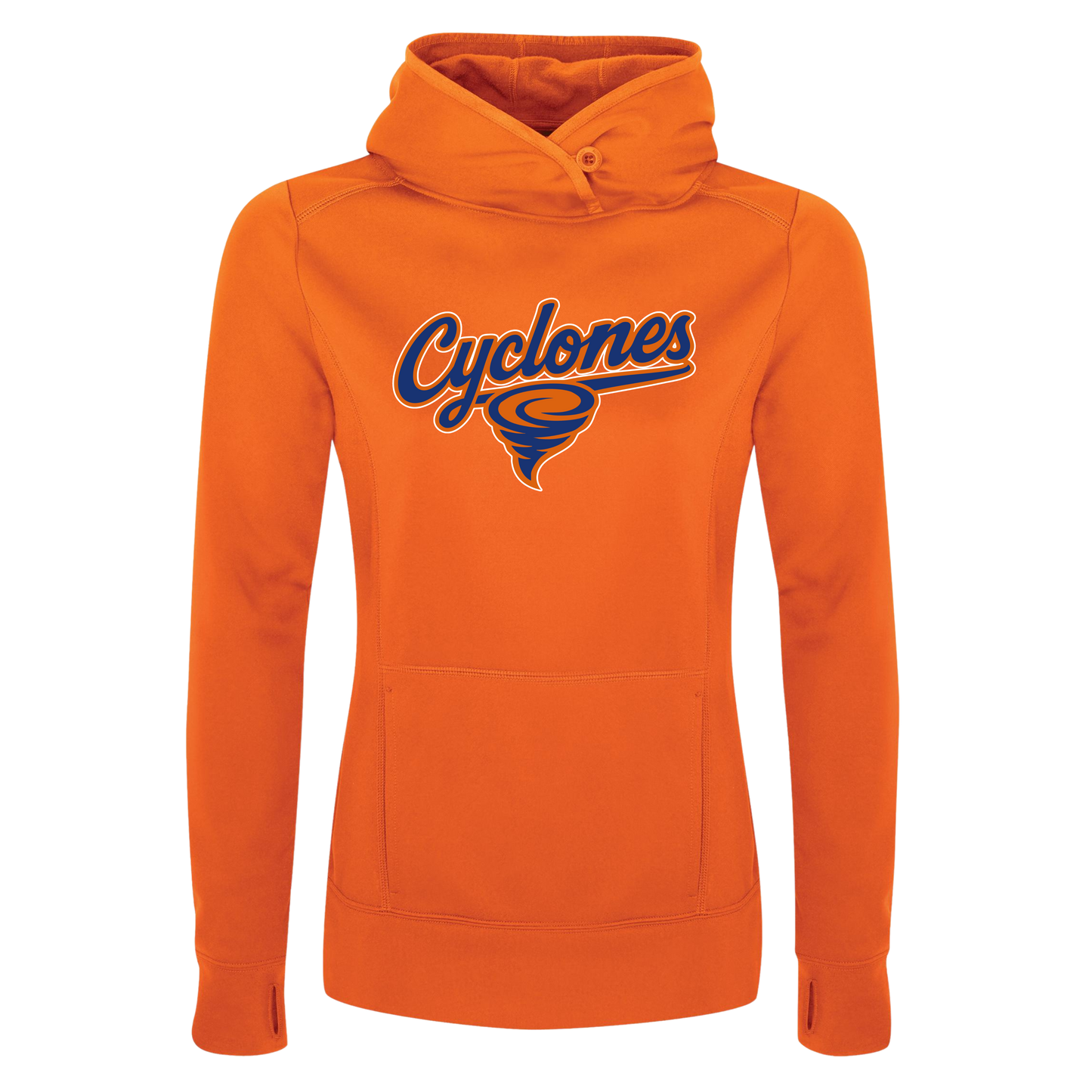 Ladies' Cyclones 100% Polyester Hoodie