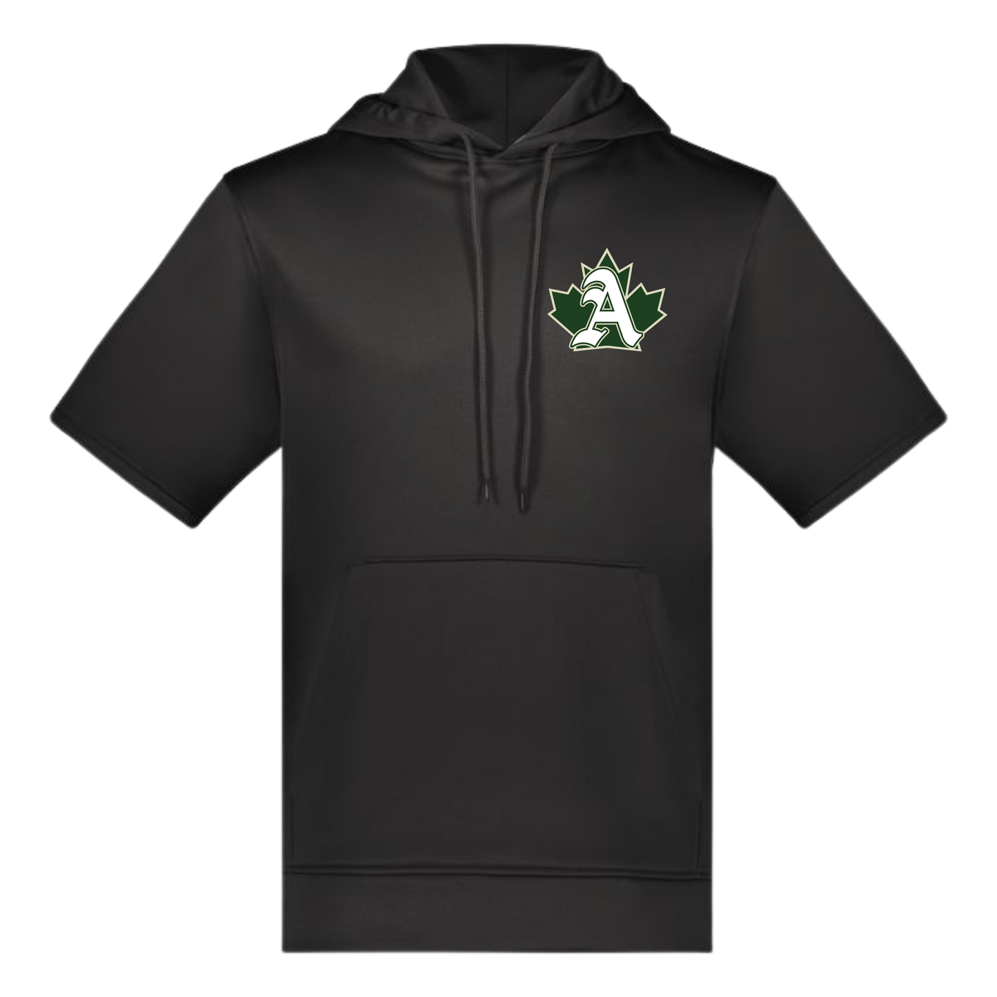 Ajax Logo Wicking Short Sleeve Hoodie