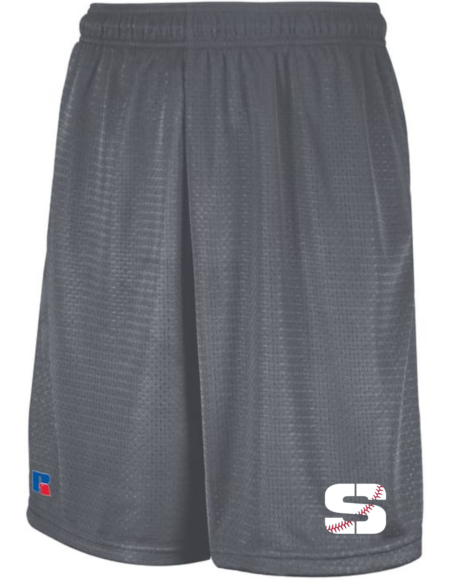 ONLY THE STRONG X RUSSELL MESH SHORTS WITH POCKETS