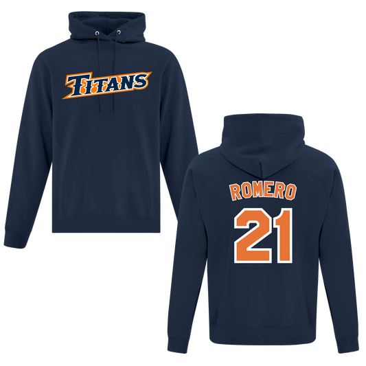 Personalized Name & Number Cotton/Poly Hoodie