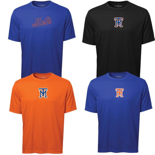 NEW! 4 PACK METS LOGO DRI-FIT TEES