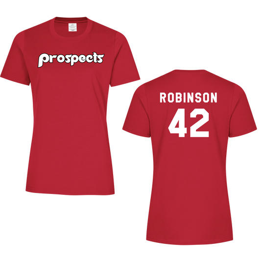 Prospects Ladies Cotton/Poly Tee W/ Name + Number Option