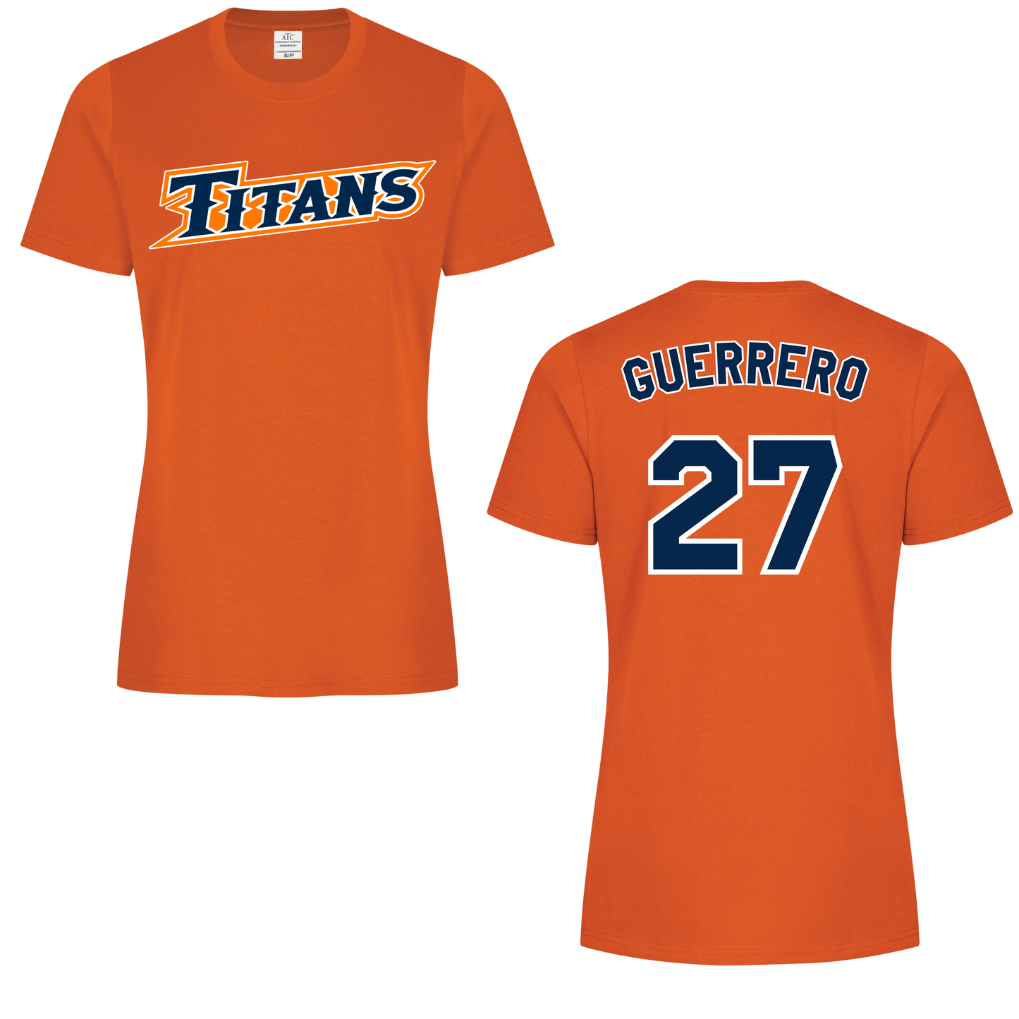 LADIES Personalized Name & Number Cotton/Poly T-Shirt