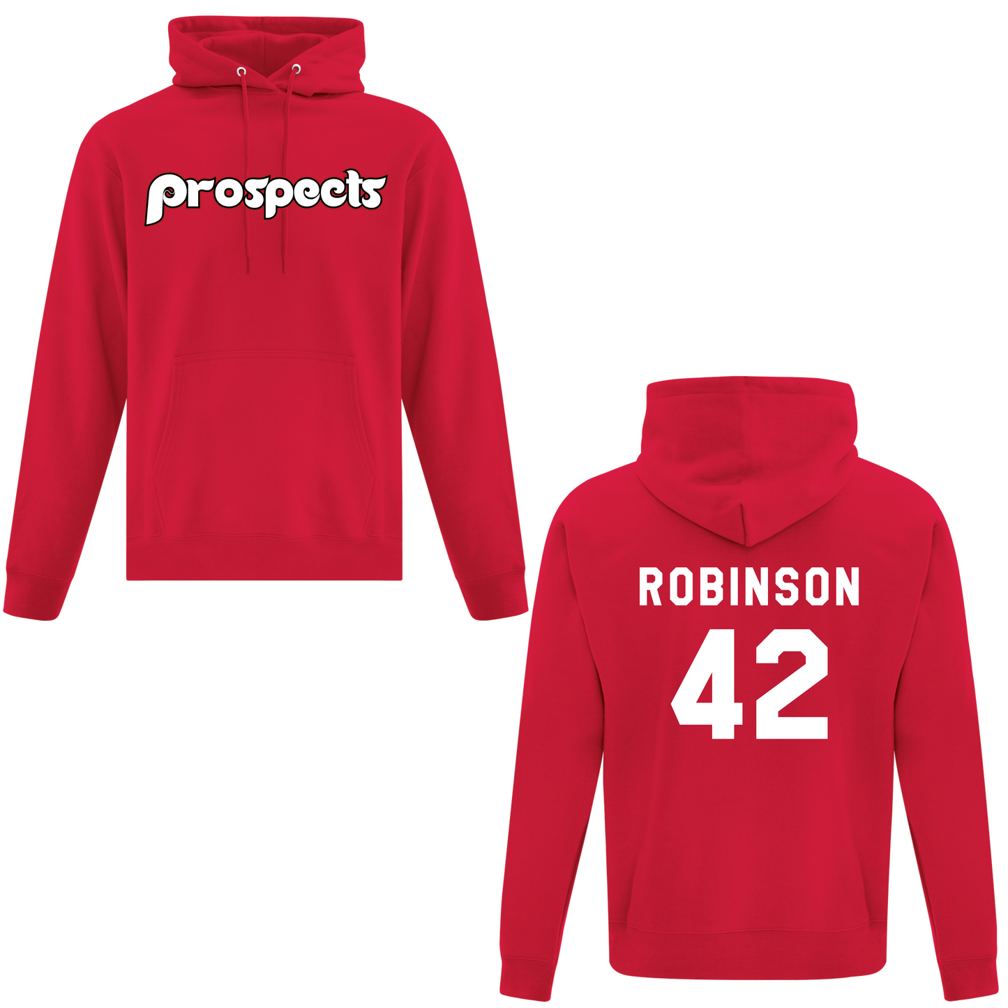 Prospects Midweight Cotton/Poly Hoodie w/ Name + Number Option