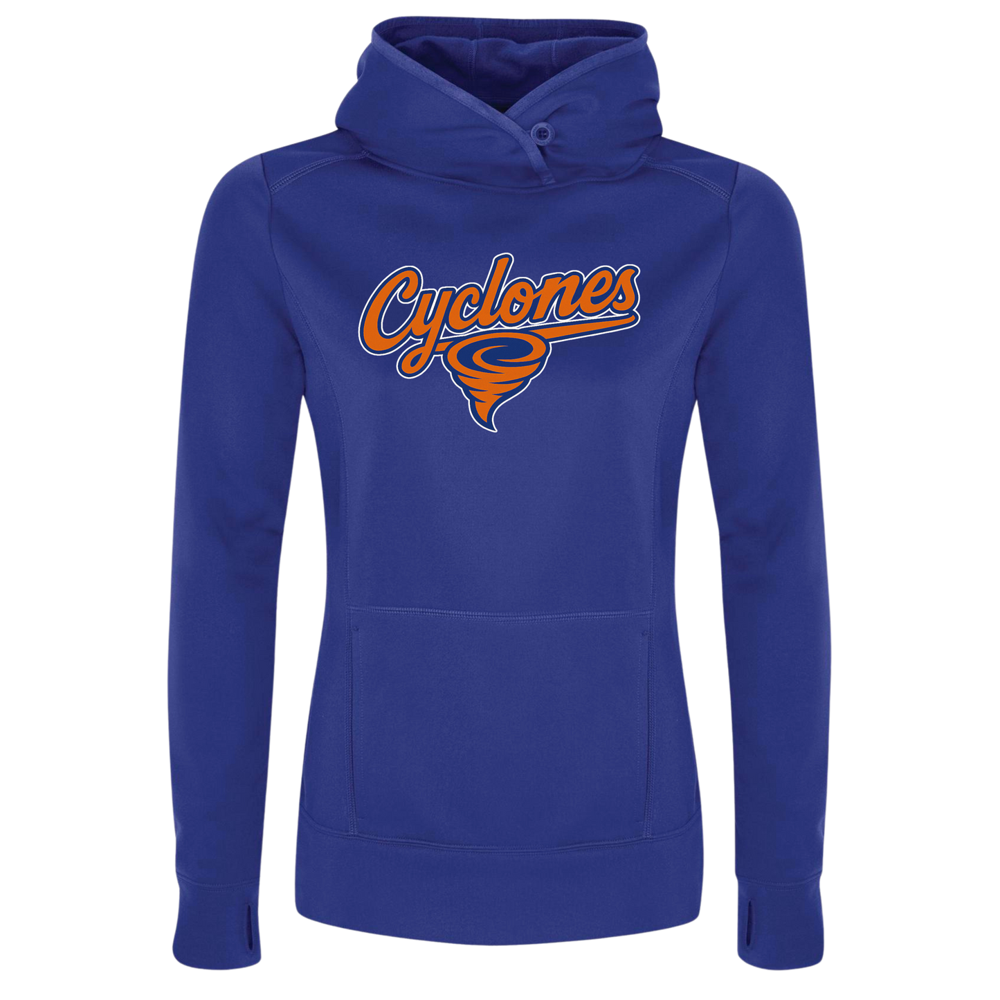 Ladies' Cyclones 100% Polyester Hoodie