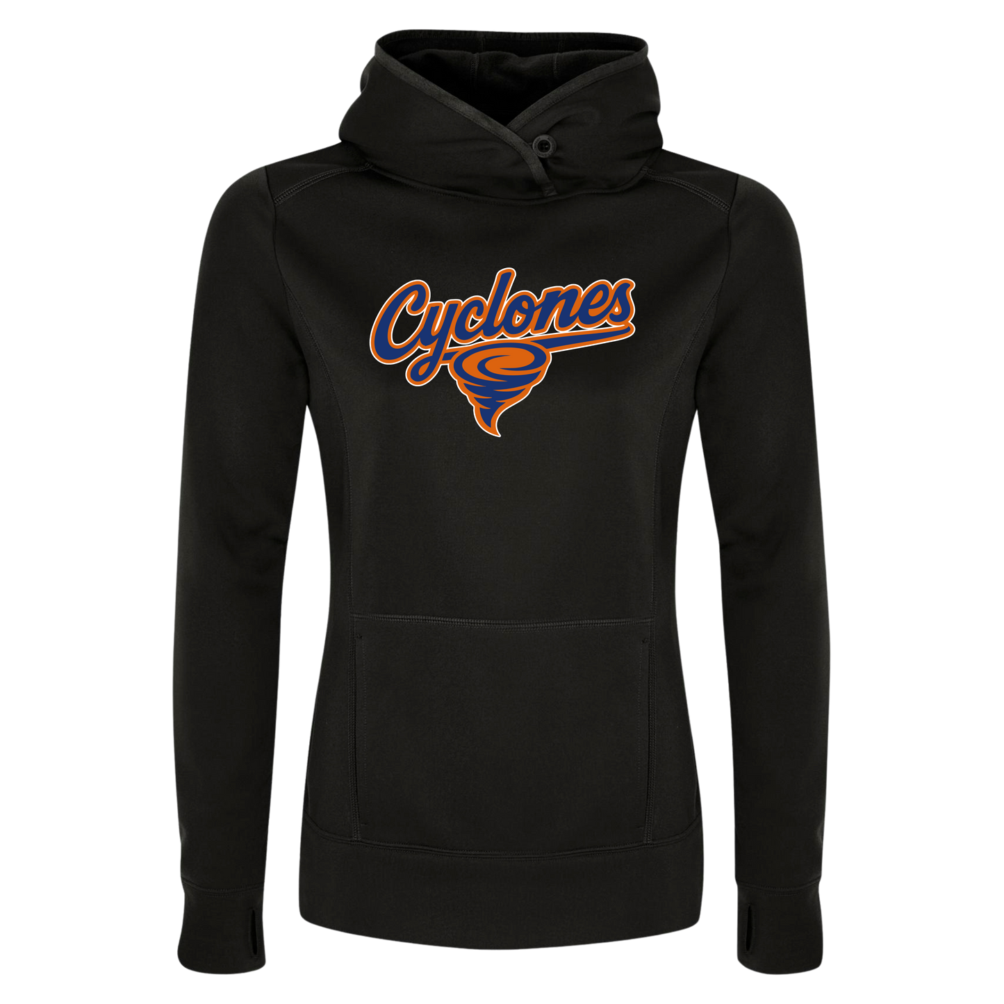 Ladies' Cyclones 100% Polyester Hoodie