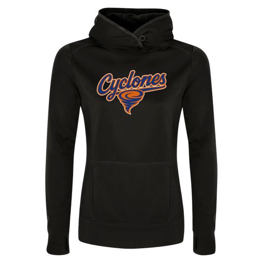 Ladies' Cyclones 100% Polyester Hoodie