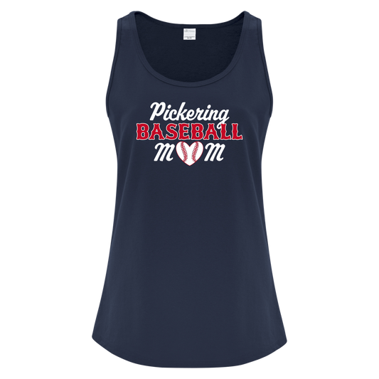 PICKERING BASEBALL MOM LADIES COTTON BLEND TANK TOP