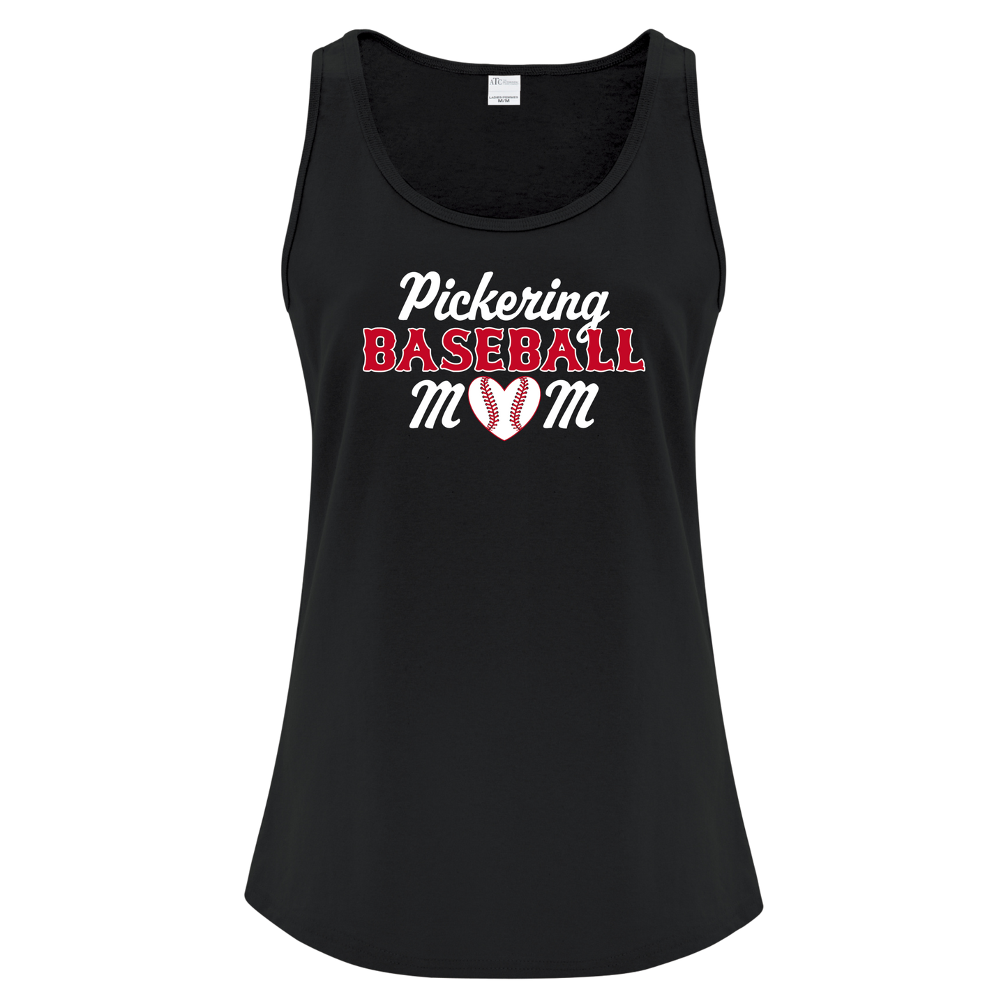 PICKERING BASEBALL MOM LADIES COTTON BLEND TANK TOP