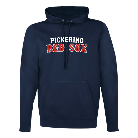 PICKERING RED SOX 100% POLYESTER HOODIE with NAME + NUMBER OPTION