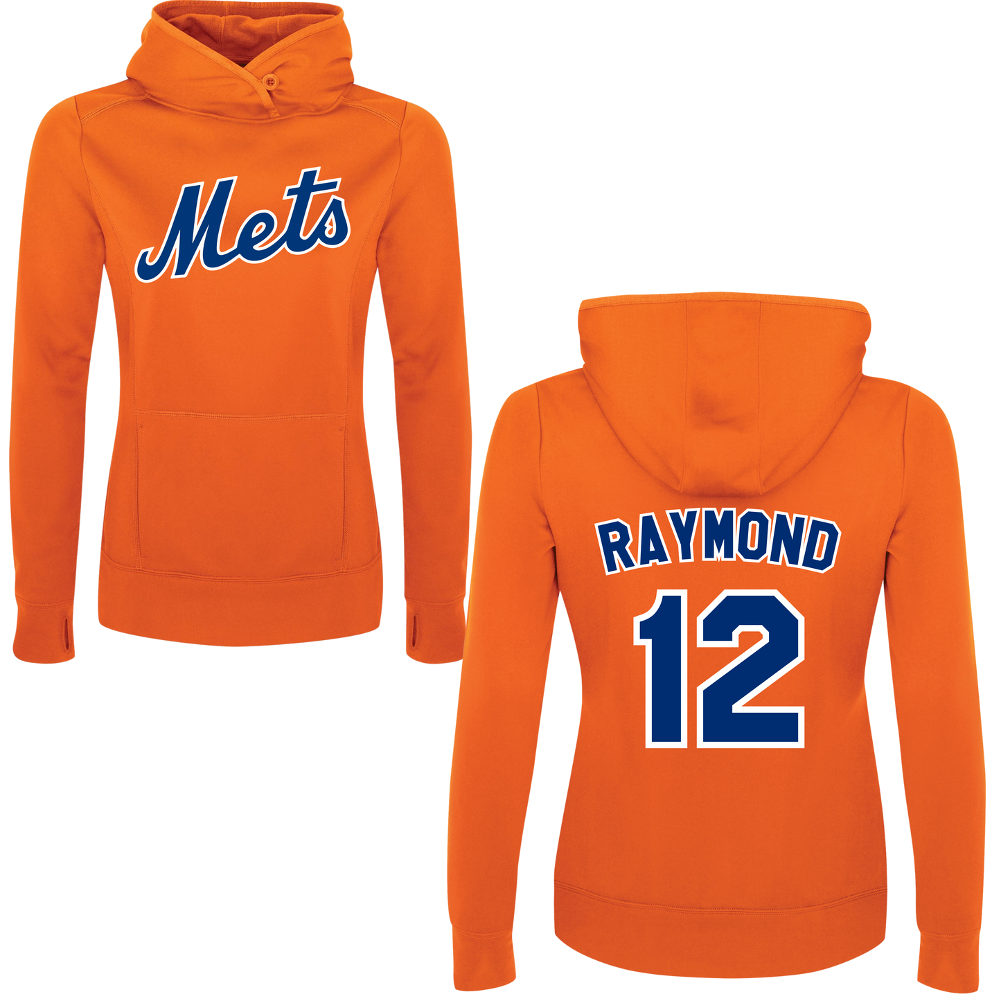 LADIES Personalized Name & Number 100% Polyester Hoodie