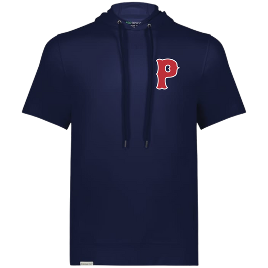 PICKERING P LOGO SOFT KNIT SHORT SLEEVE HOODIE w/ PERSONALIZED NAME AND NUMBER OPTION