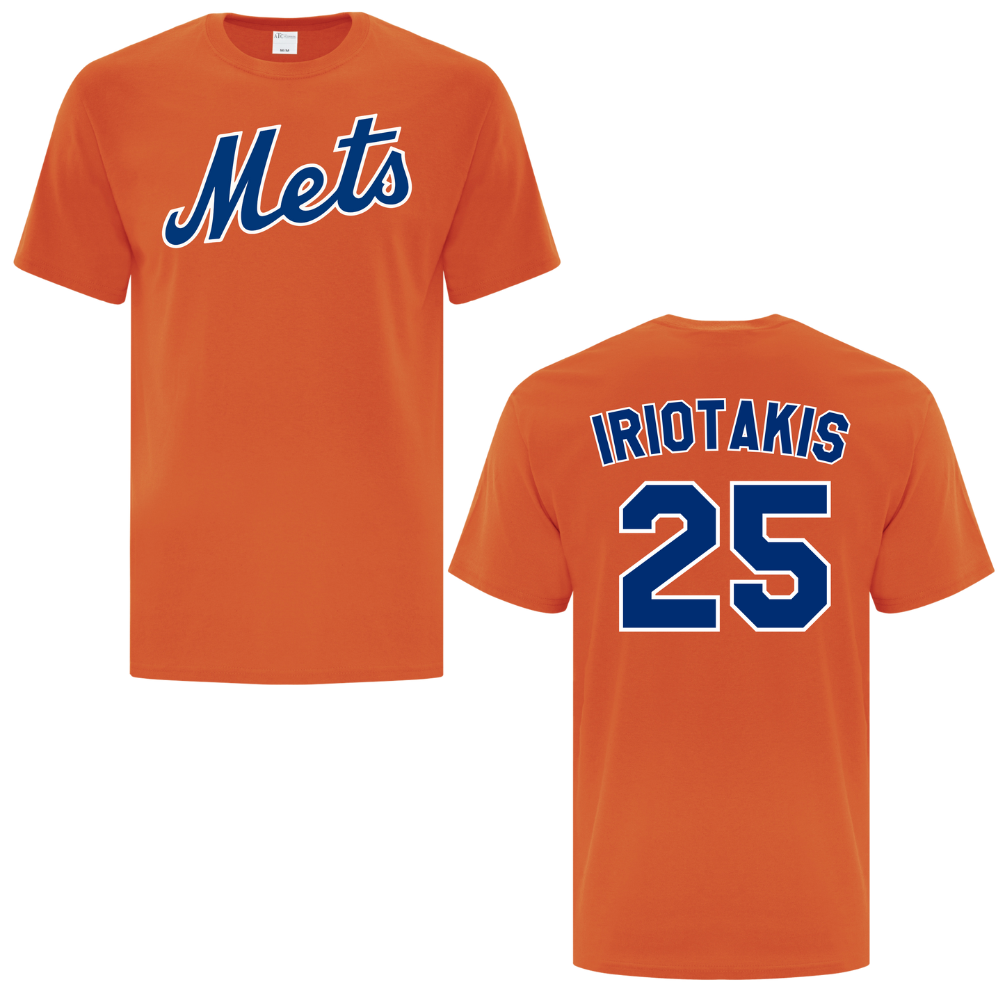 Personalized Name & Number Cotton/Poly T-Shirt - 100% Poly Dri-Fit Option Available