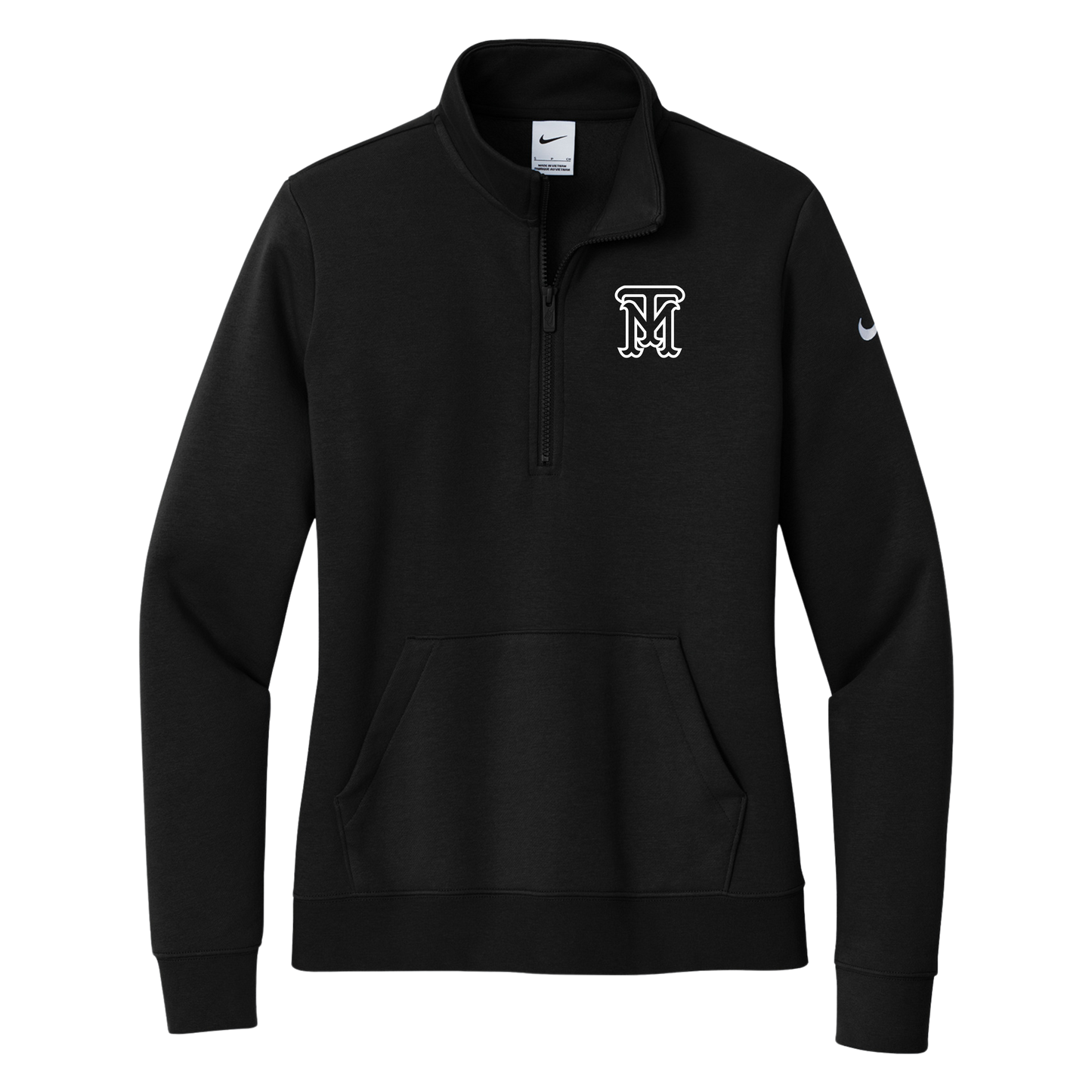 *NEW* Ladies Nike Club Fleece Sleeve Swoosh 1/2 Zip