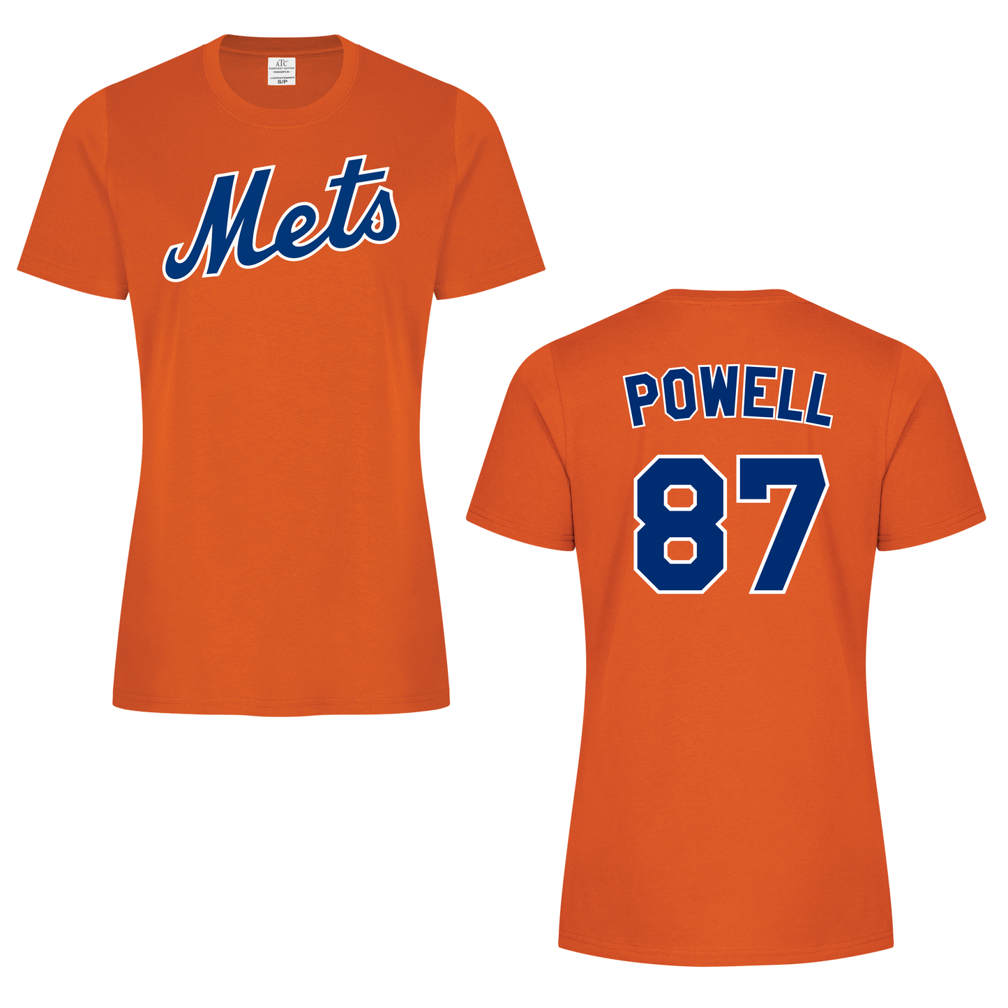 LADIES Personalized Name & Number Cotton/Poly Tee