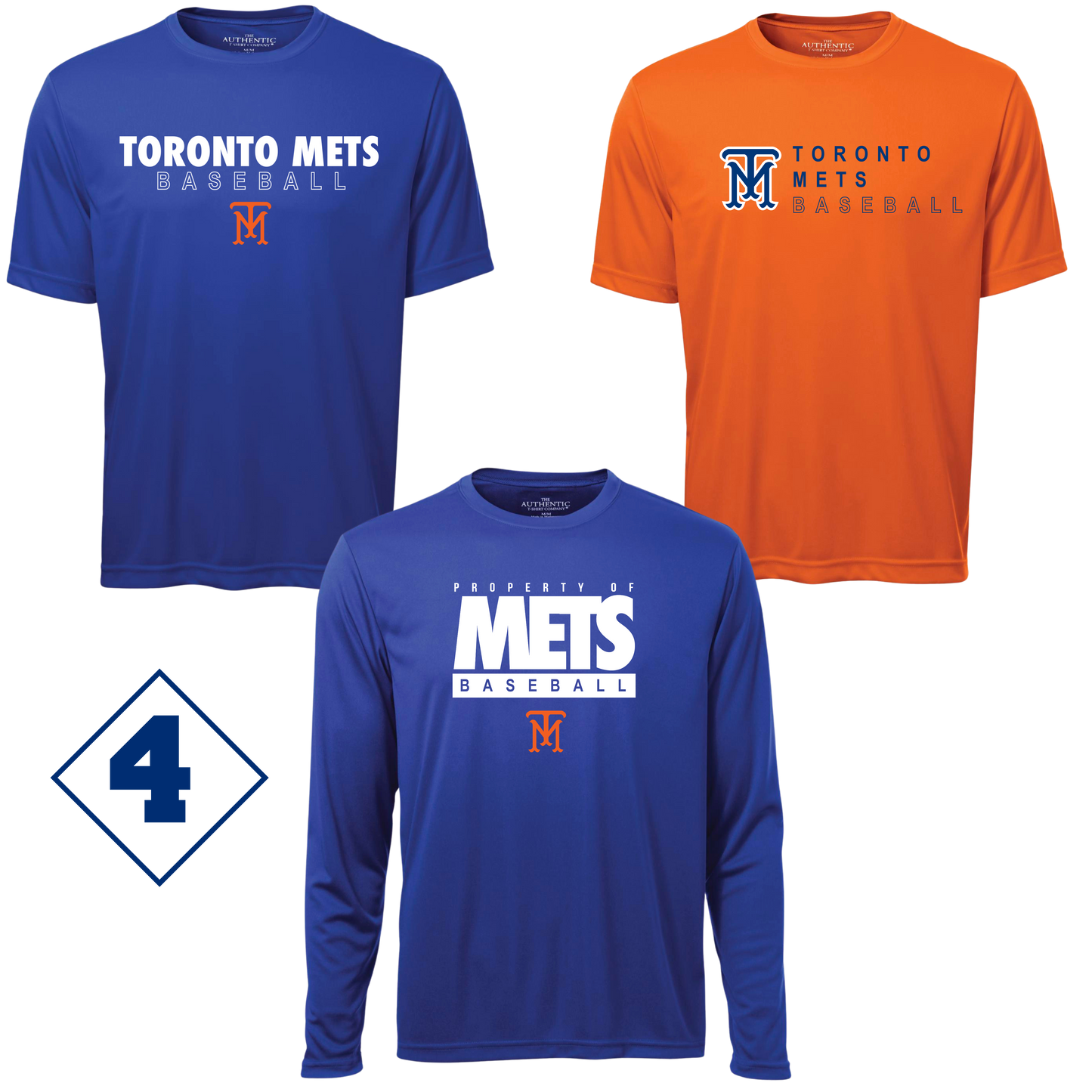 *NEW* Toronto Mets 3-Pack Dri-Fit Shirts - 5 OPTIONS