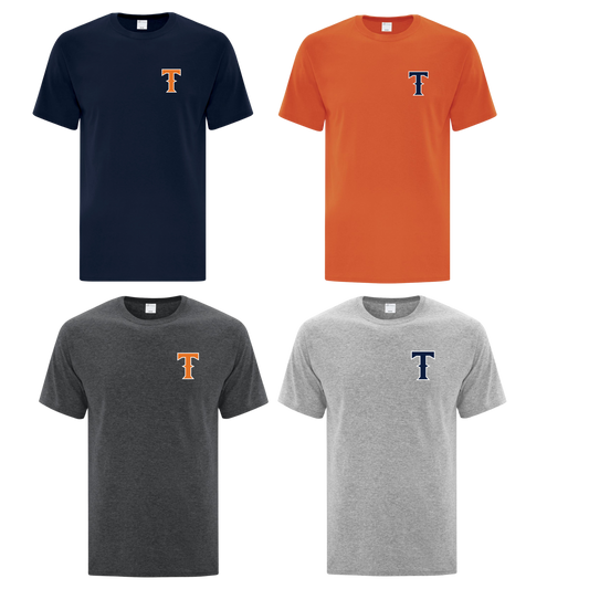 4 Pack 100% Poly Dri-Fit Tee Titans "T" Logo